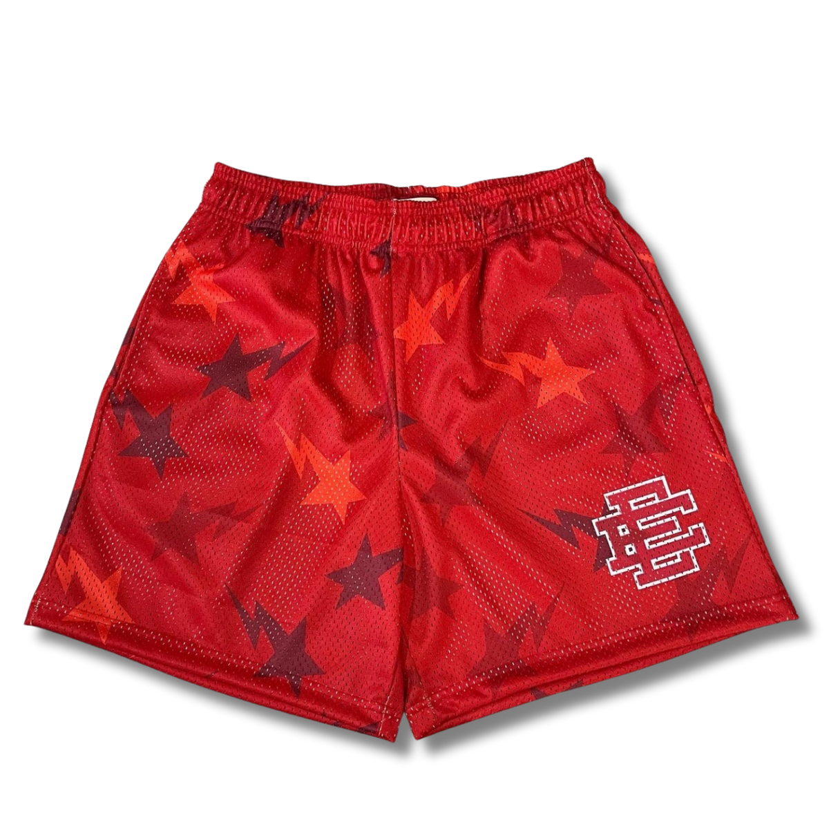 Eric E shorts x Bape Stars red