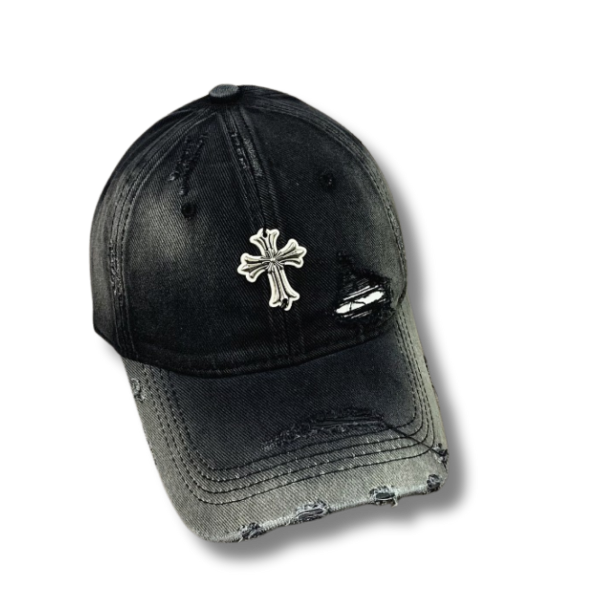 C Heart cap old black