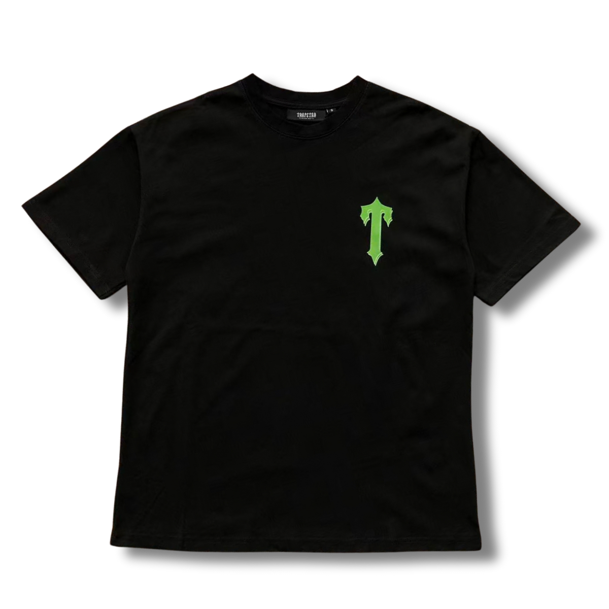 T star shirt green v black