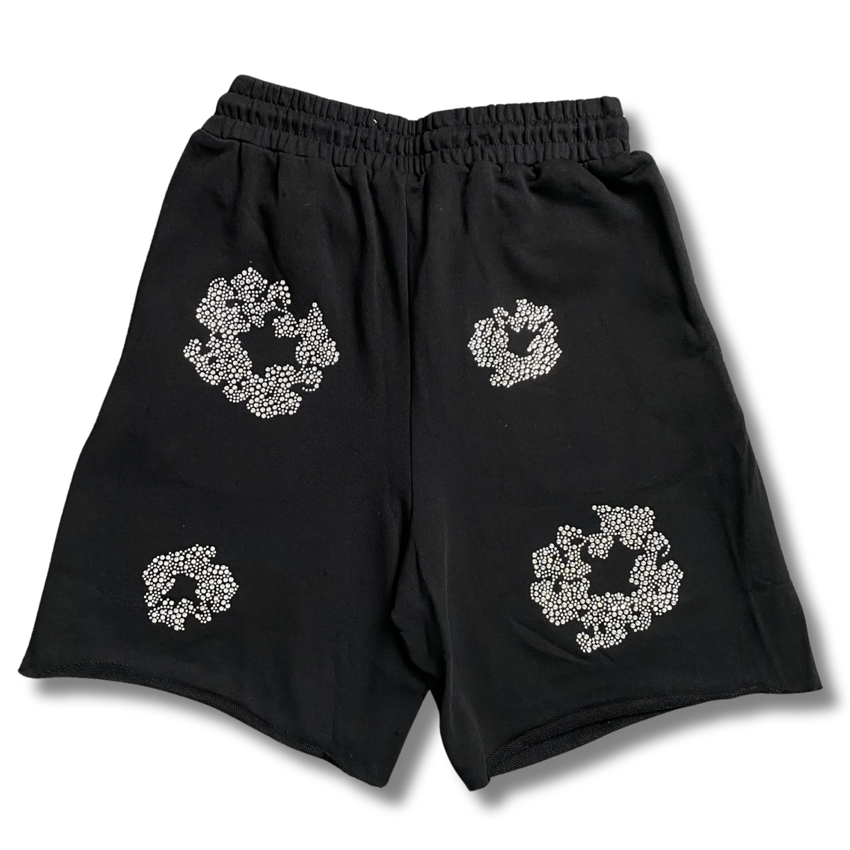 D Tears Shorts black w rhinestones