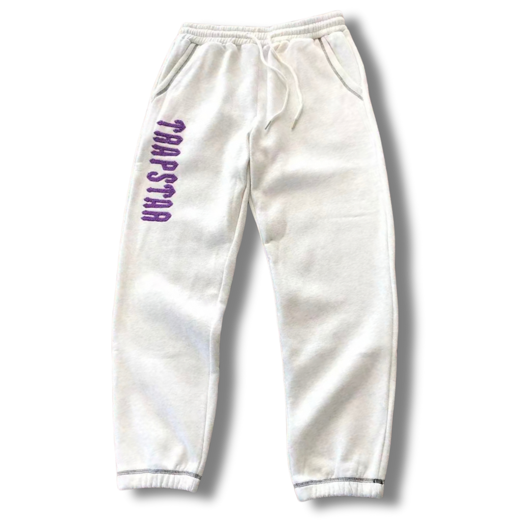 T Star Tracksuit white with purple T