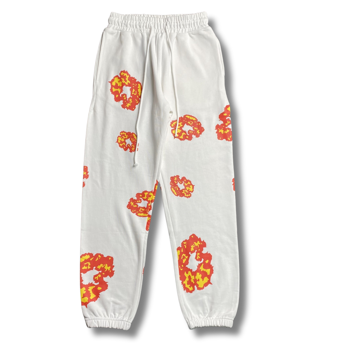 D Tears Pants orange w white