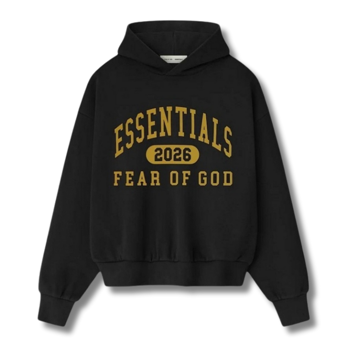 FOG Hoodie black w yellow
