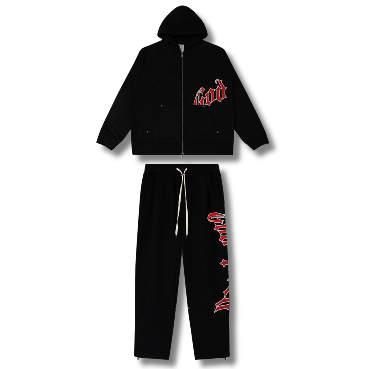 G Speed Tracksuit black w red