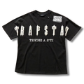 T star shirt big black v white