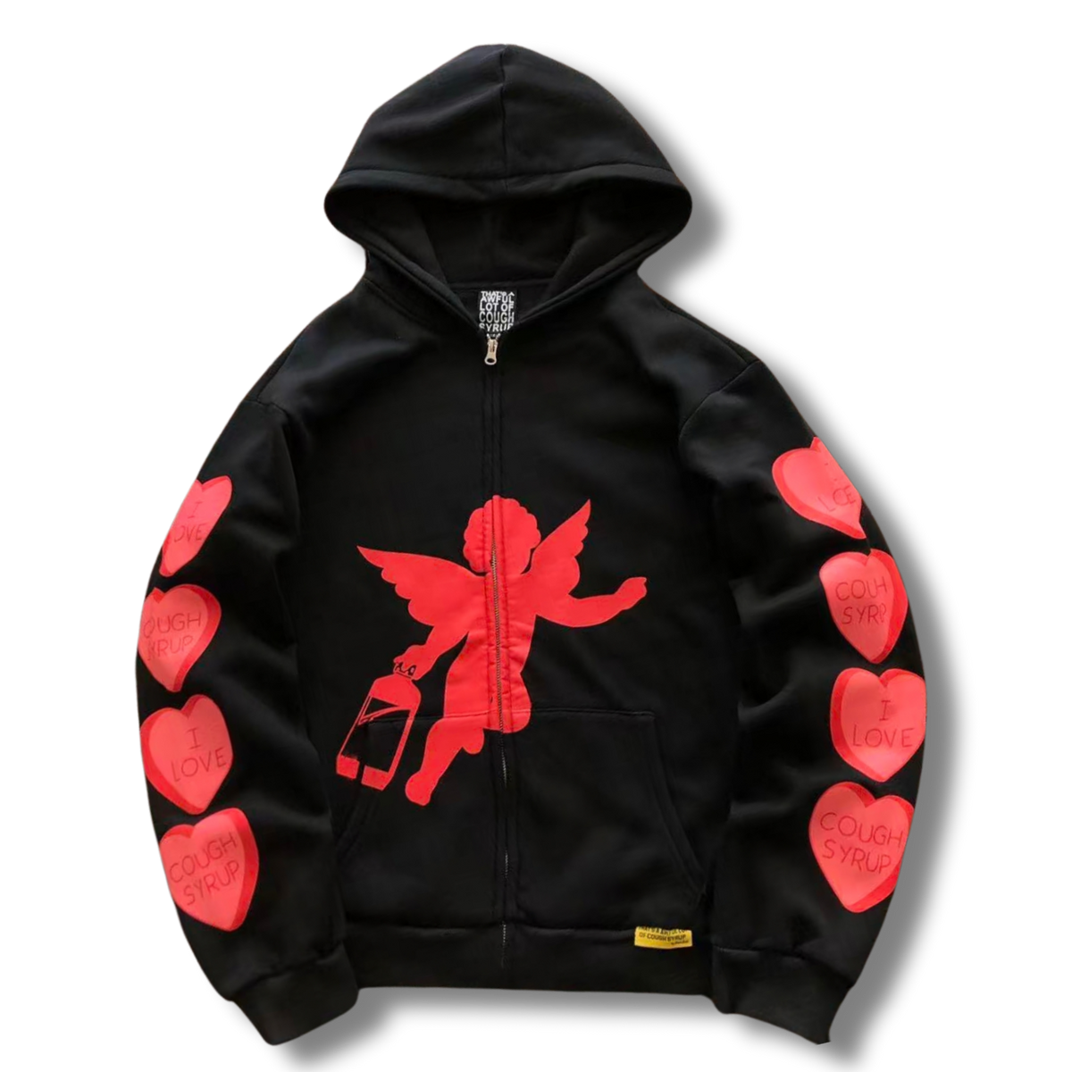 T Star zip up Hoodie love