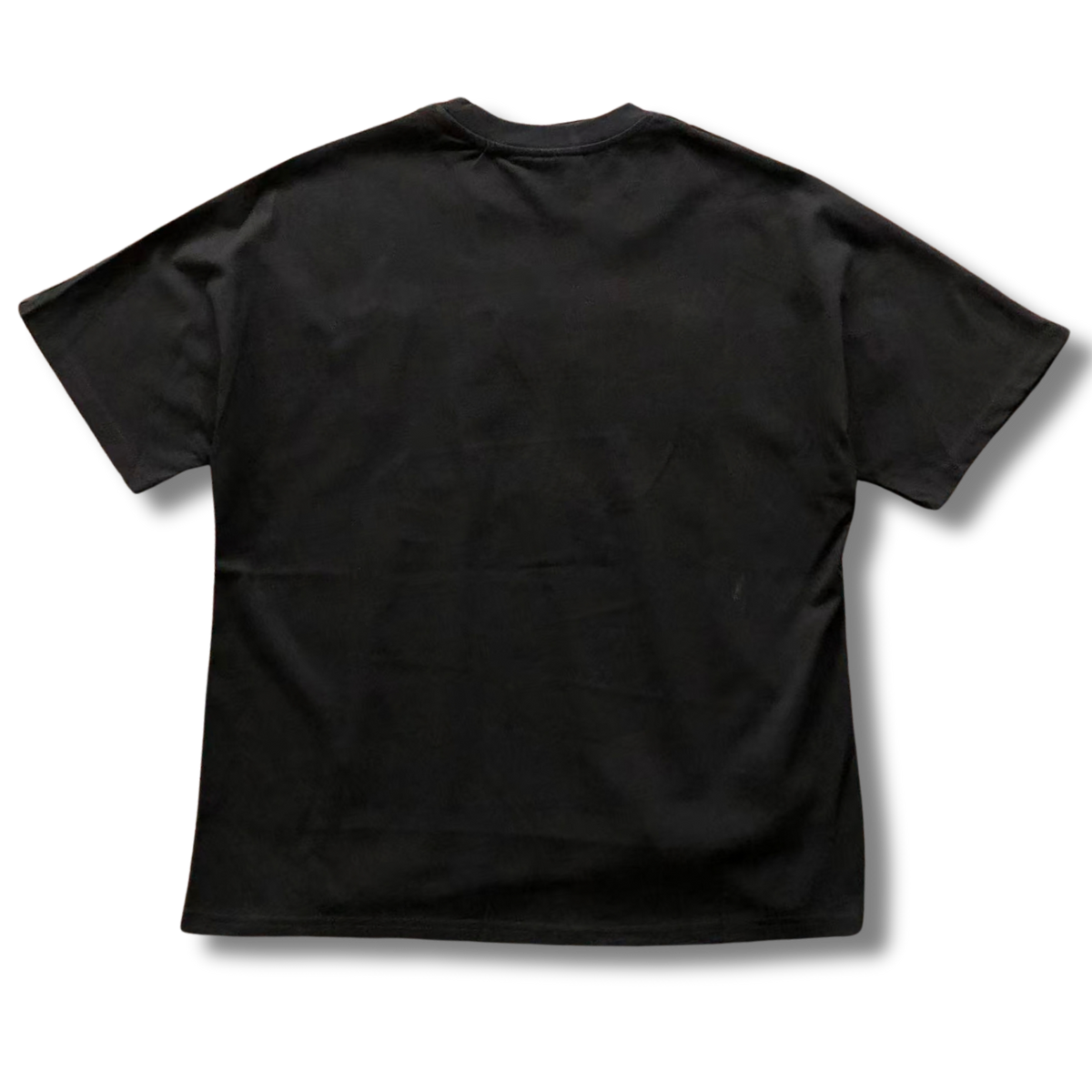T star shirt big black v white