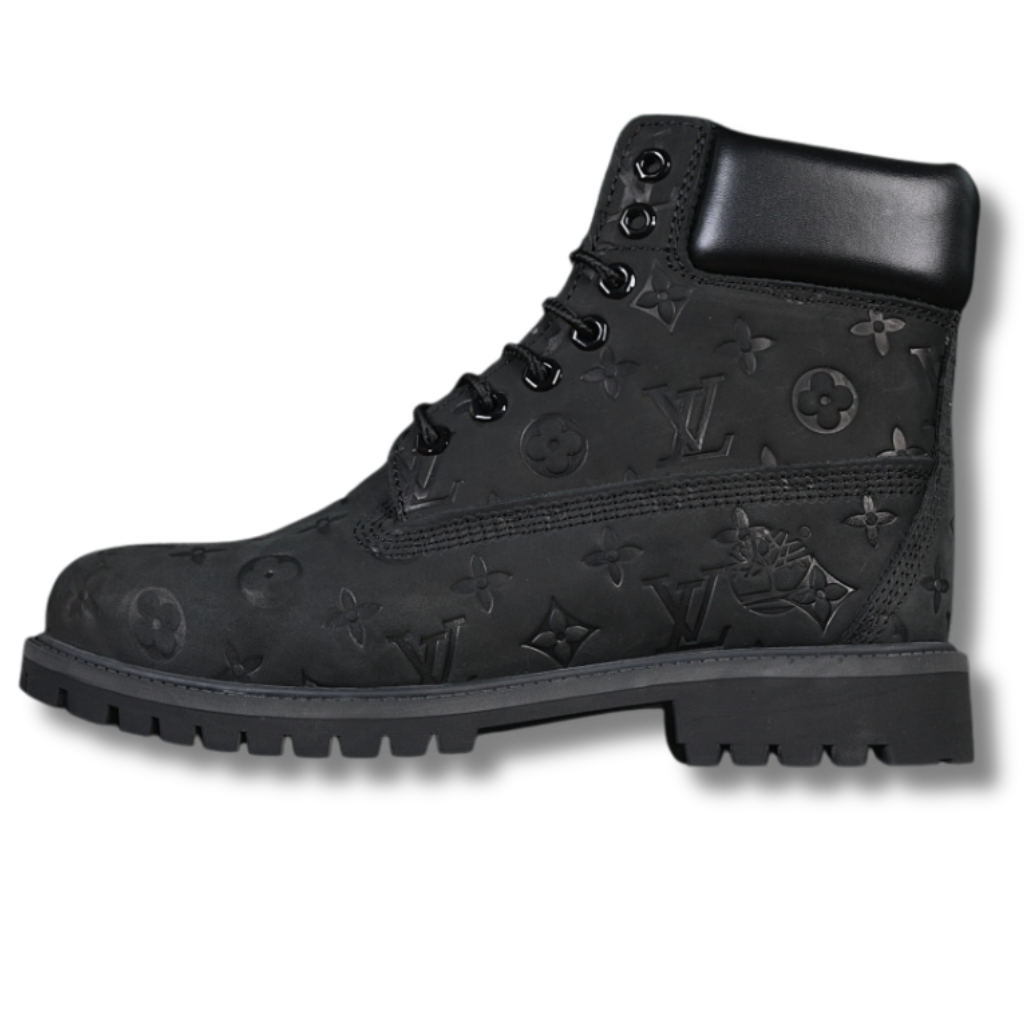 Black LV Timber Boots