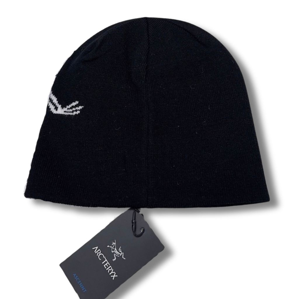 Arc' Beanie Black w White