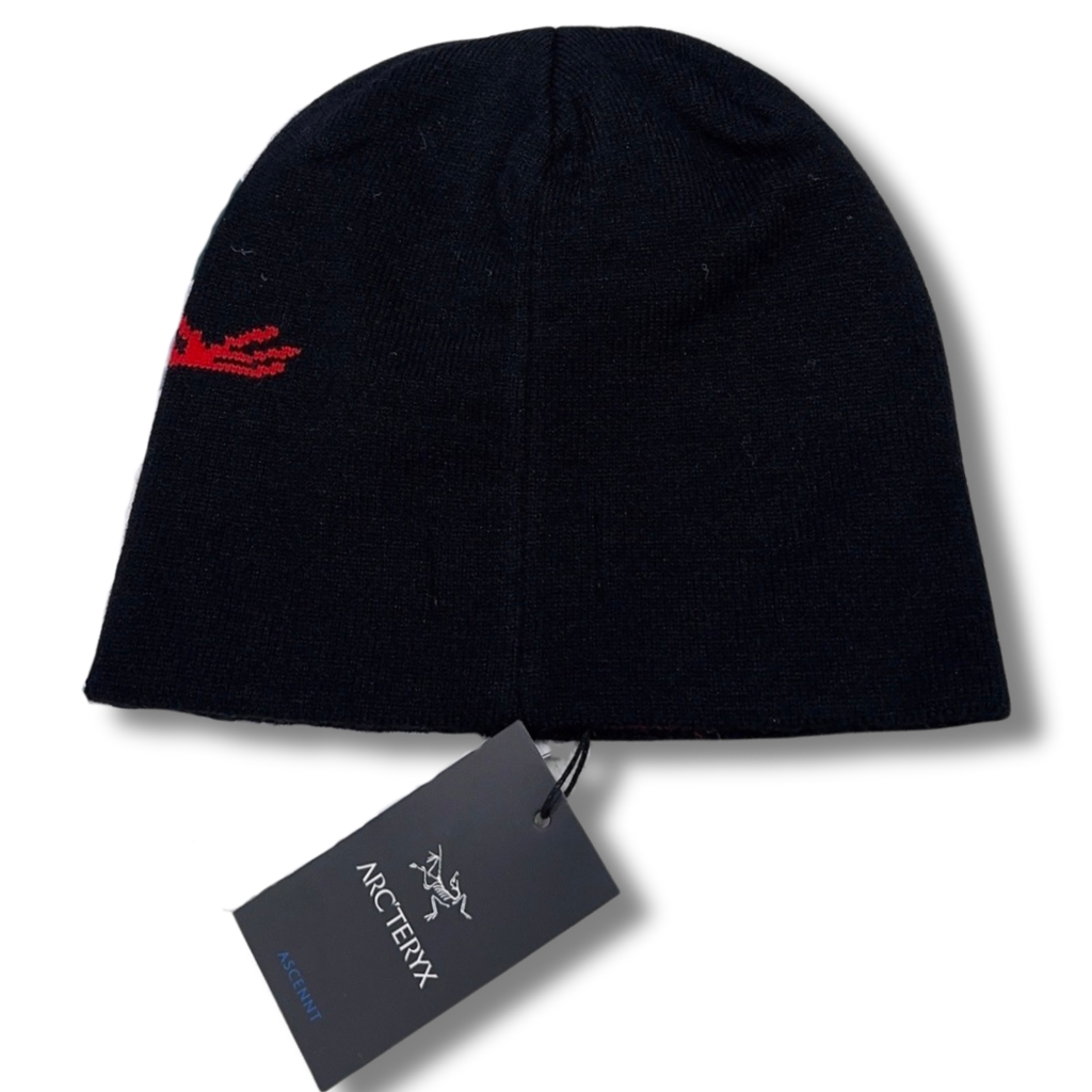 Arc' Beanie Black w Red