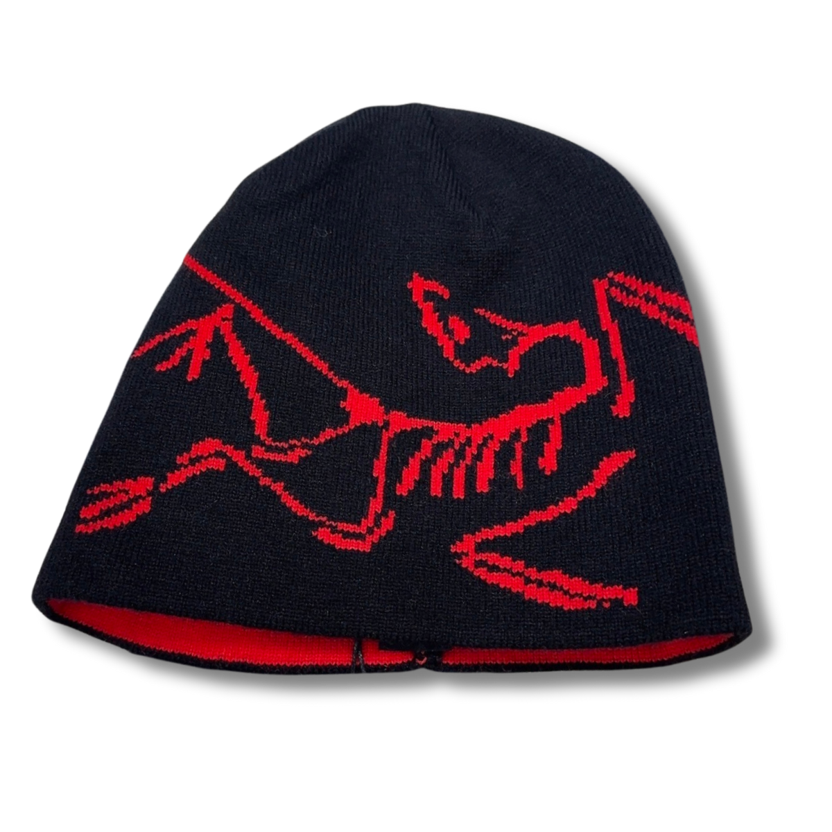 Arc' Beanie Black w Red