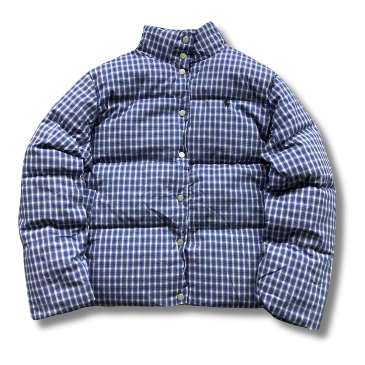 Ralph L Jacket Checkered Blue w White