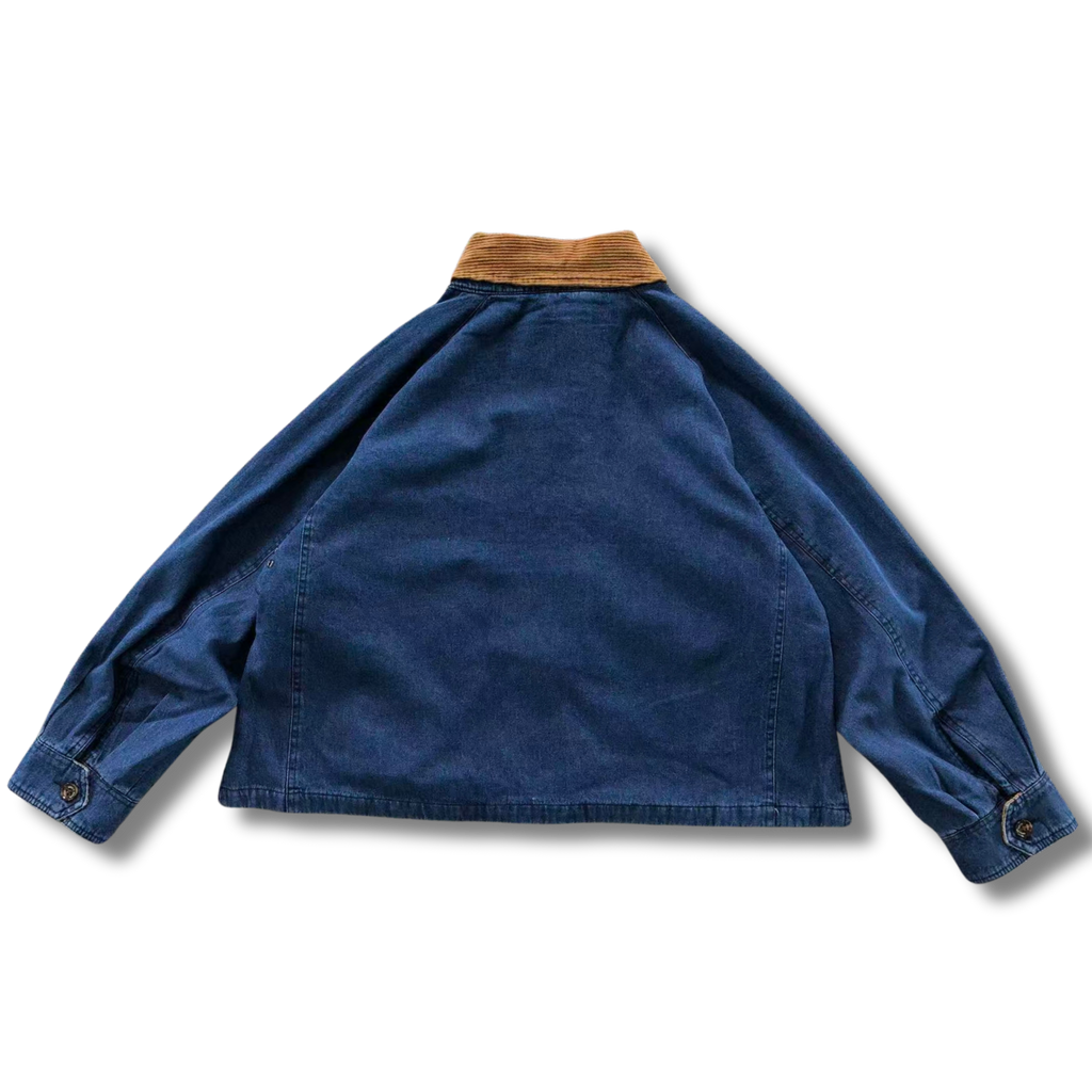 Ralph L Jacket Navy w Brown