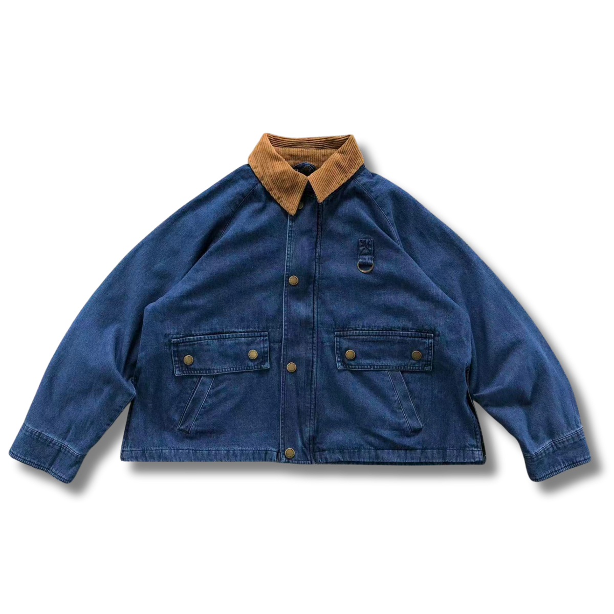 Ralph L Jacket Navy w Brown