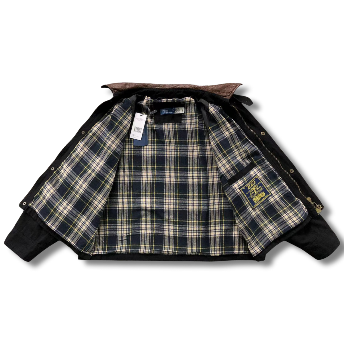Ralph L Jacket Black w Brown
