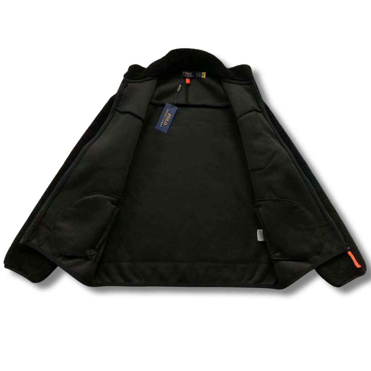 Ralph L Jacket Black w Orange element