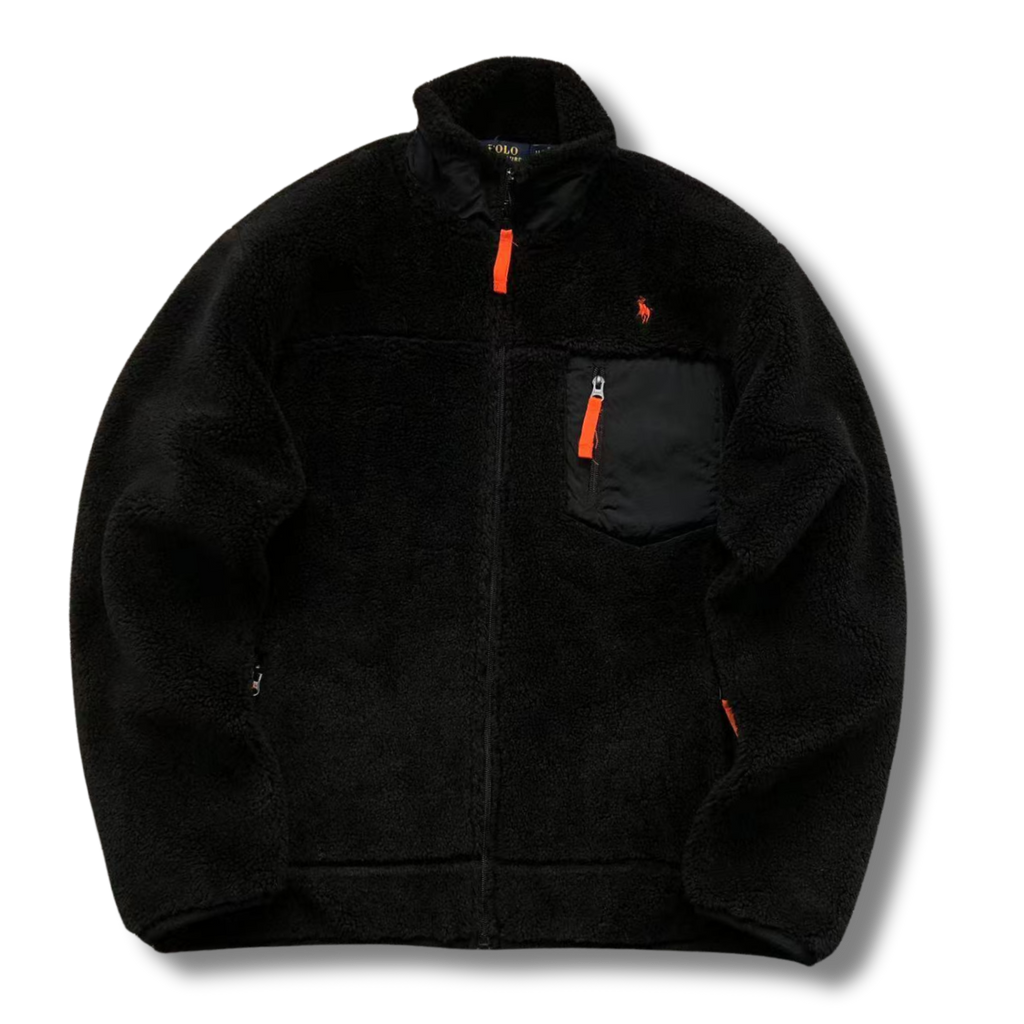 Ralph L Jacket Black w Orange element