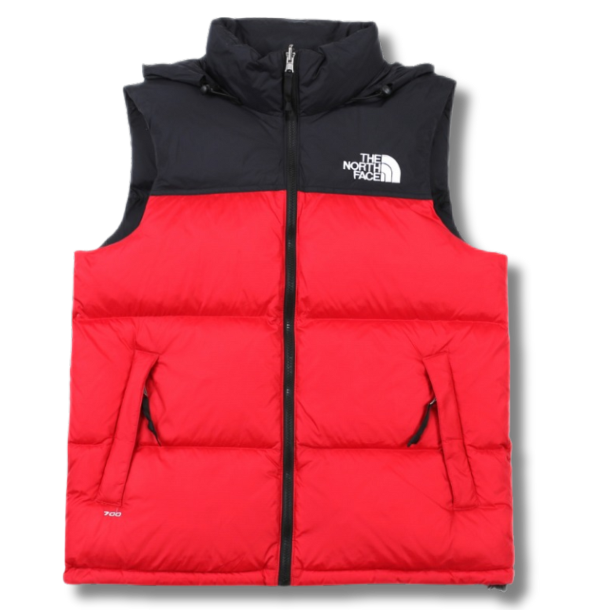 The N Face Vest Red w Black
