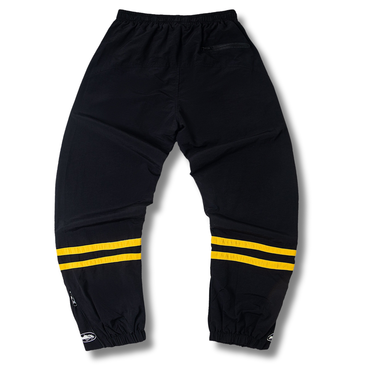Cortez Sweatpants Black w yellow stripes