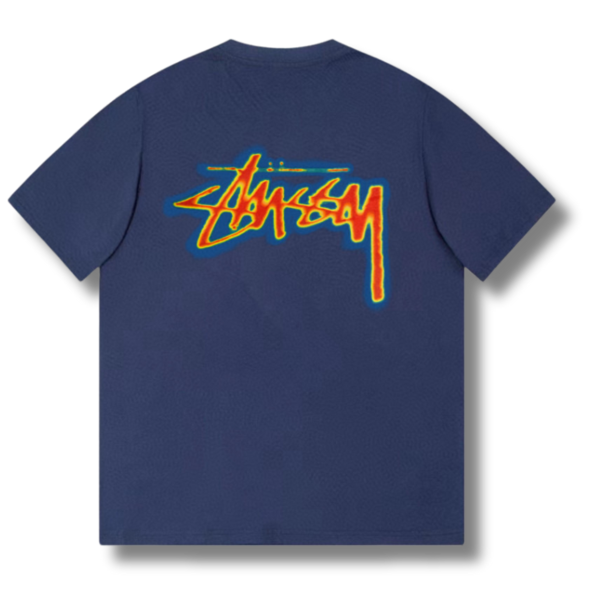 Stu T-shirt Blue w Multicolor