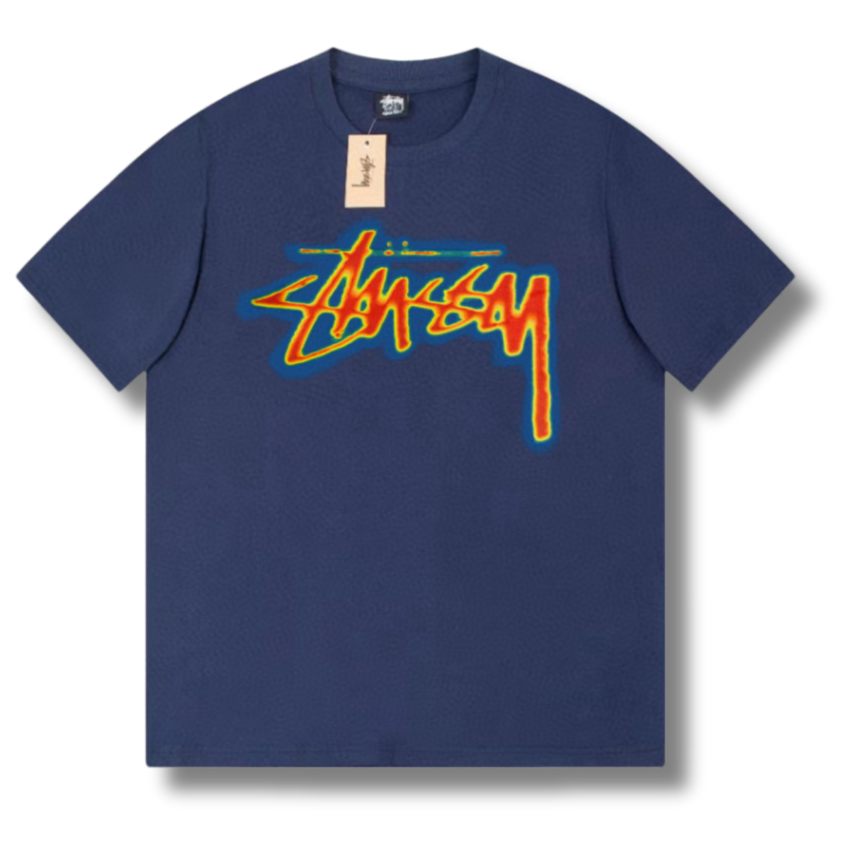 Stu T-shirt Blue w Multicolor
