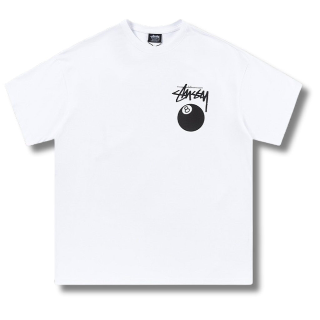 Stu T-shirt 8 ball White