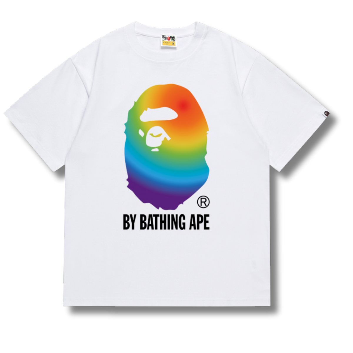 Ape T-shirt Rainbow white