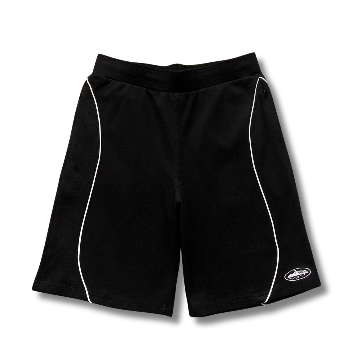 Cortez Tracksuit black w white lines